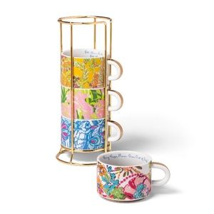Lilly for Target espresso mugs with stand